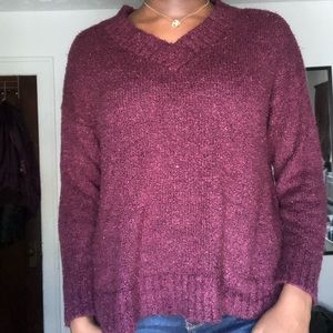 Burgundy sweater